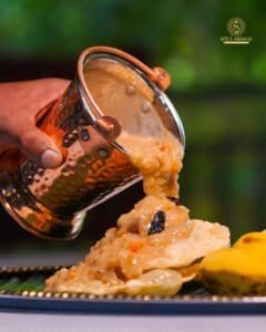 Kerala dry fruit pradhaman dessert served at Spice Aromas
